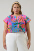 Lanus City Ayla Split Neck Top Curve
